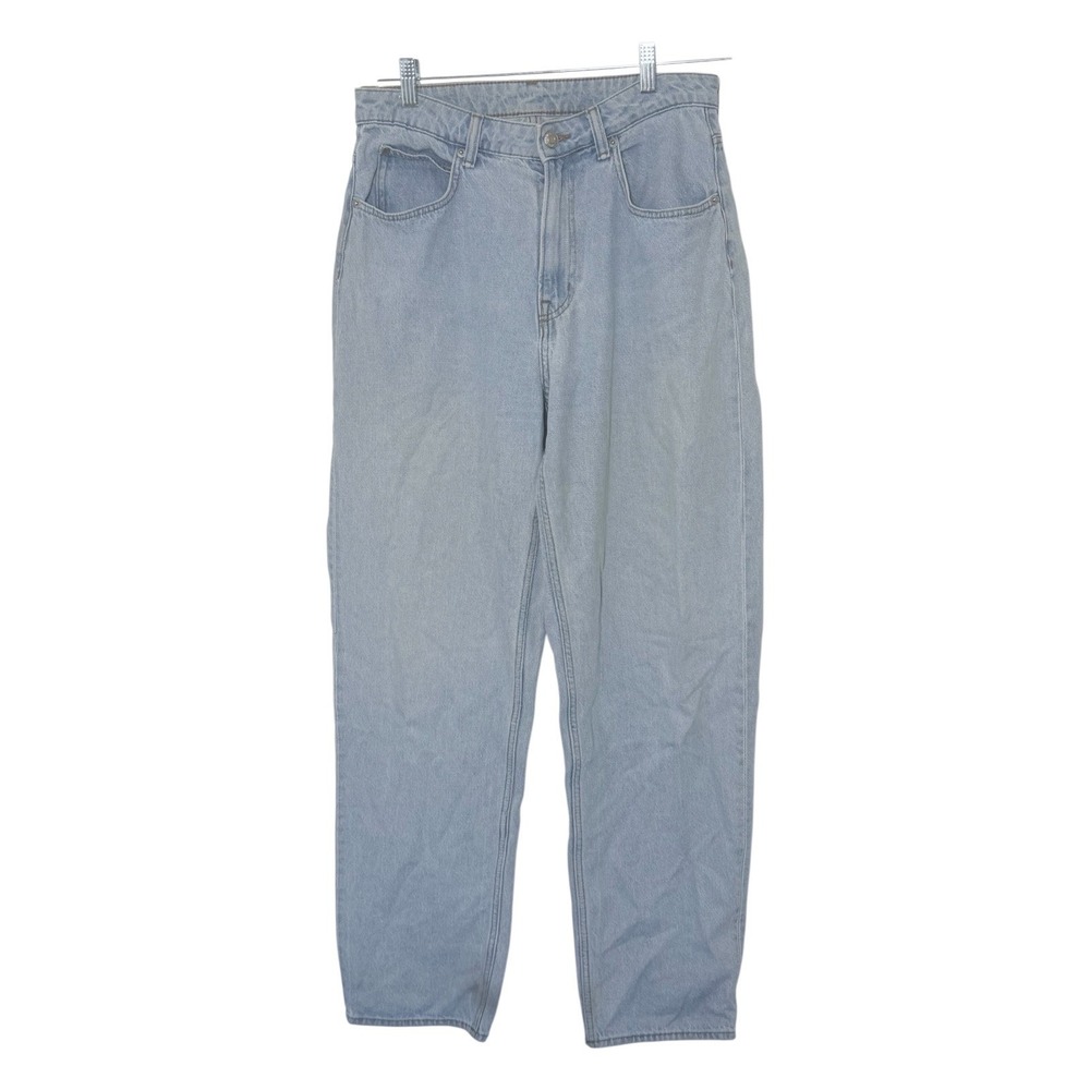 H&M &Denim Baggy Jeans Womens 8 Light Blue 90s Ultra High Waist Relaxed